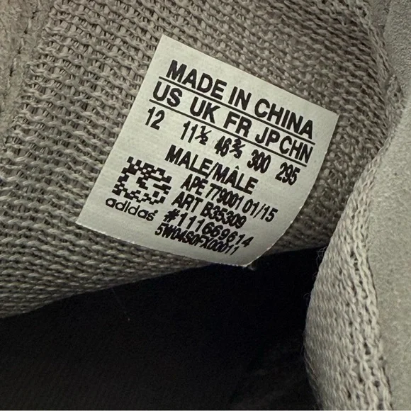 Adidas Yeezy 750 Boost High Top Sneakers 12 Gray Brown Kanye West Suede Boots - Picture 16 of 16